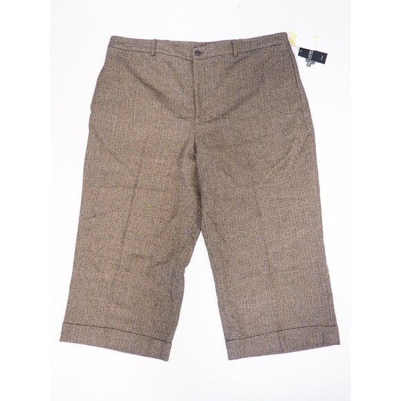 Ralph Lauren Brown Wool Tweed Dress Pants $195, US Plus Size 22W - Picture 1 of 15